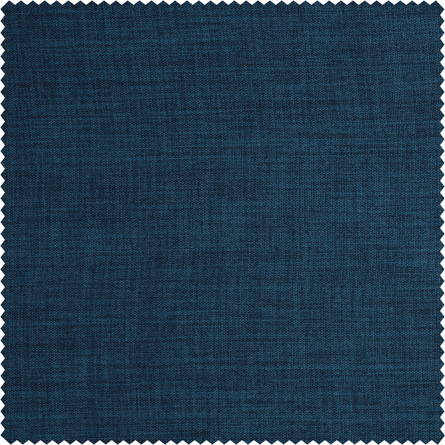 Indigo Textured Faux Linen Room Darkening Curtain