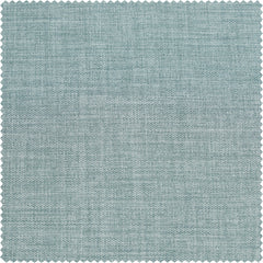 Sea Thistle Textured Faux Linen Room Darkening Curtain