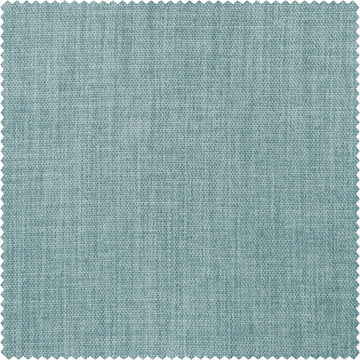 Sea Thistle Textured Faux Linen Custom Curtain