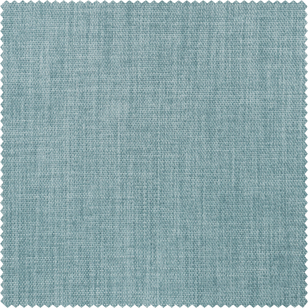 Sea Thistle Textured Faux Linen Custom Curtain