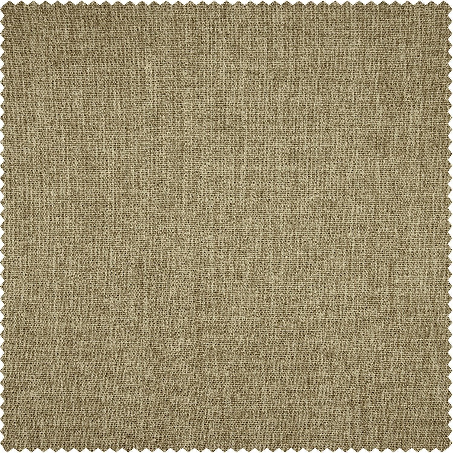 Nomad Tan Textured Faux Linen Custom Curtain - HalfPriceDrapes.com