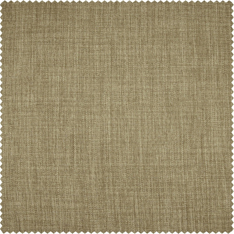 Nomad Tan Textured Faux Linen Custom Curtain - HalfPriceDrapes.com