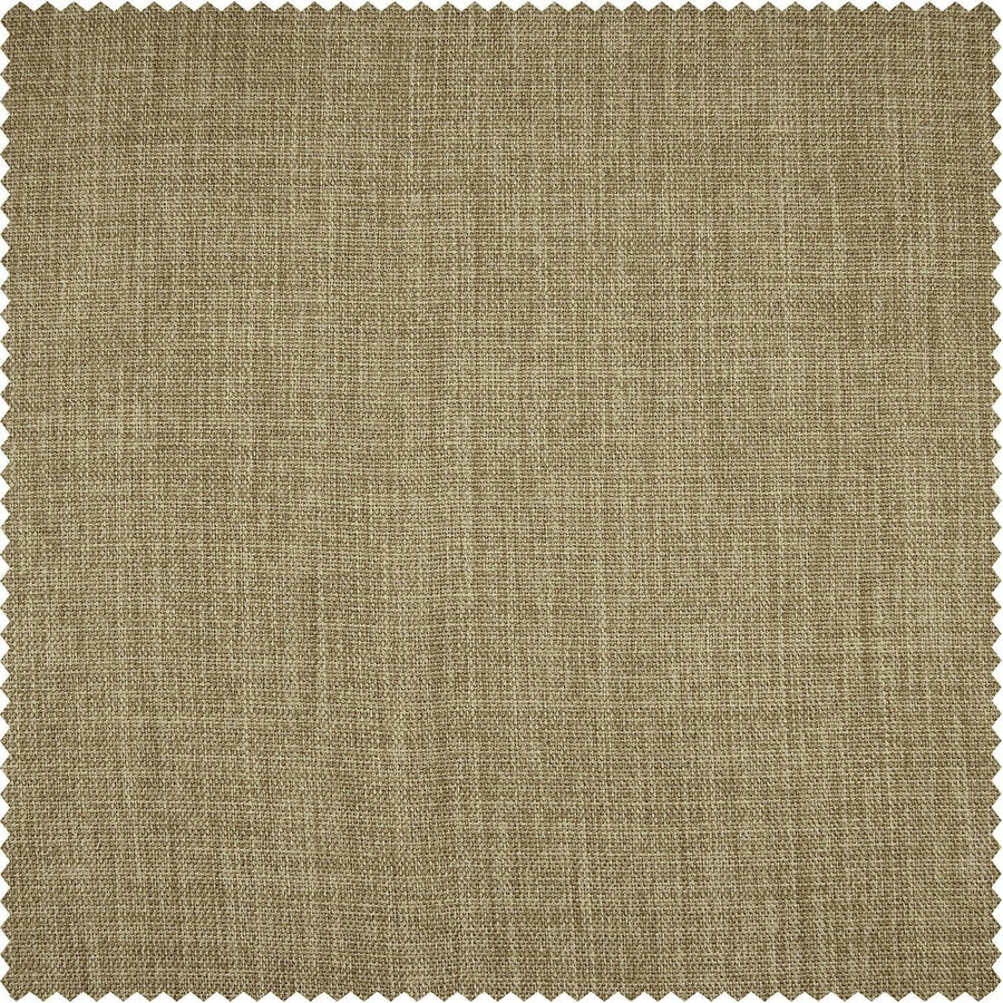 Nomad Tan Textured Faux Linen Custom Curtain - HalfPriceDrapes.com