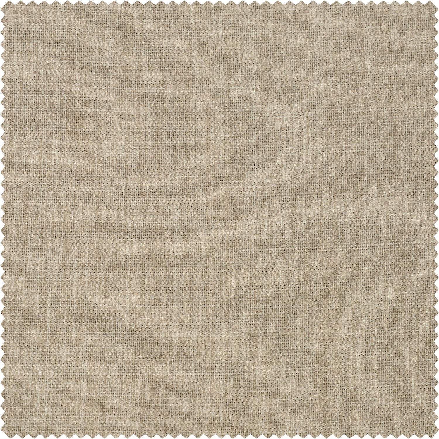 Nomad Tan Textured Faux Linen Custom Curtain