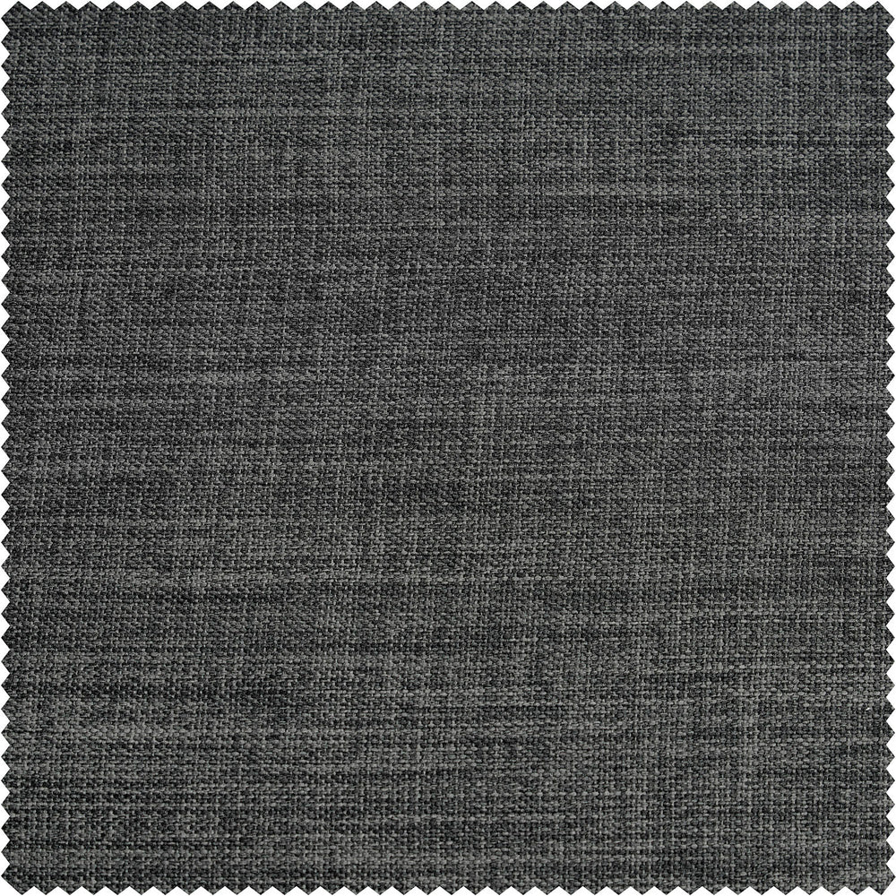 Dark Gravel Textured Faux Linen Swatch