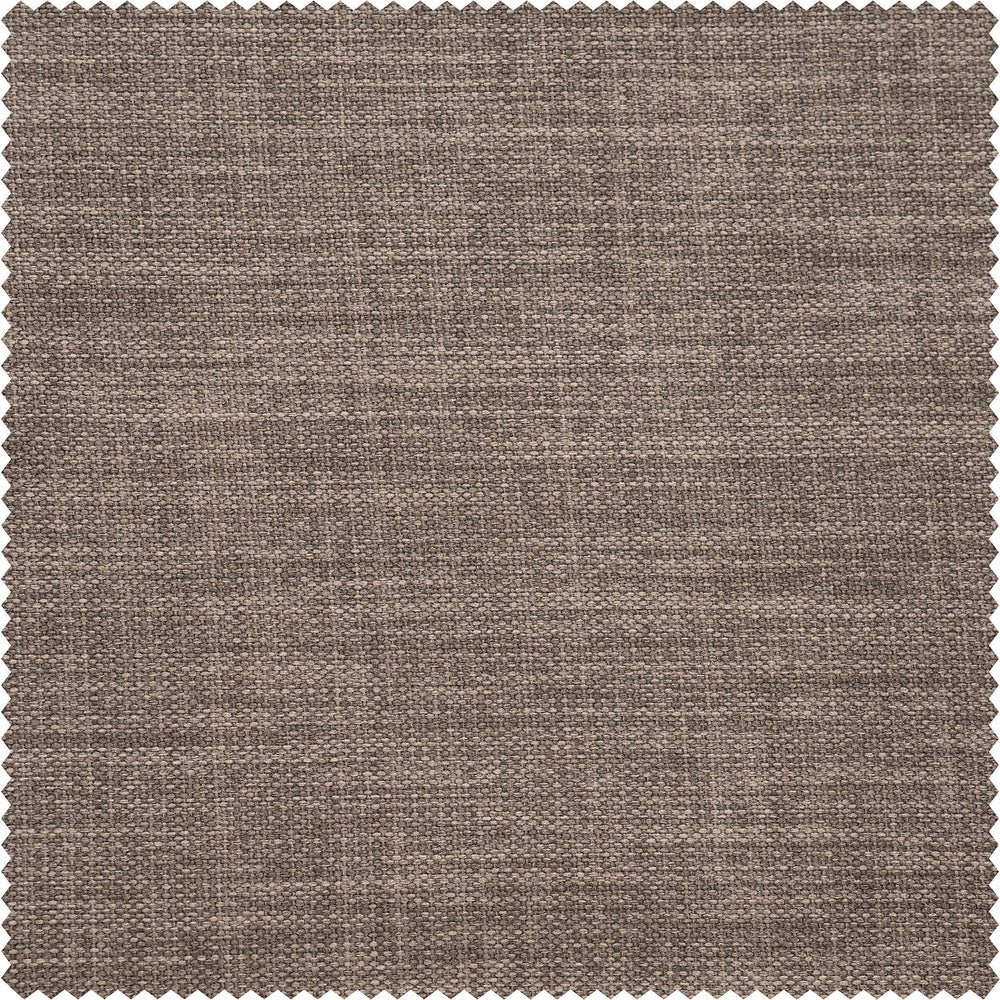 Dutch Cocoa Textured Faux Linen Custom Curtain