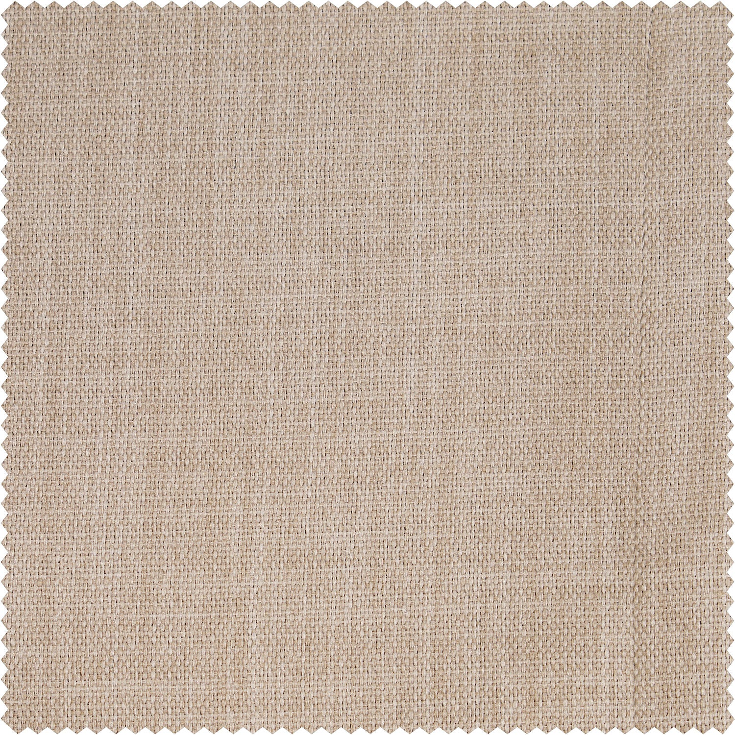 Thatched Tan Textured Faux Linen Room Darkening Curtain
