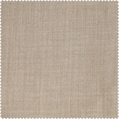 Thatched Tan Textured Faux Linen Room Darkening Curtain