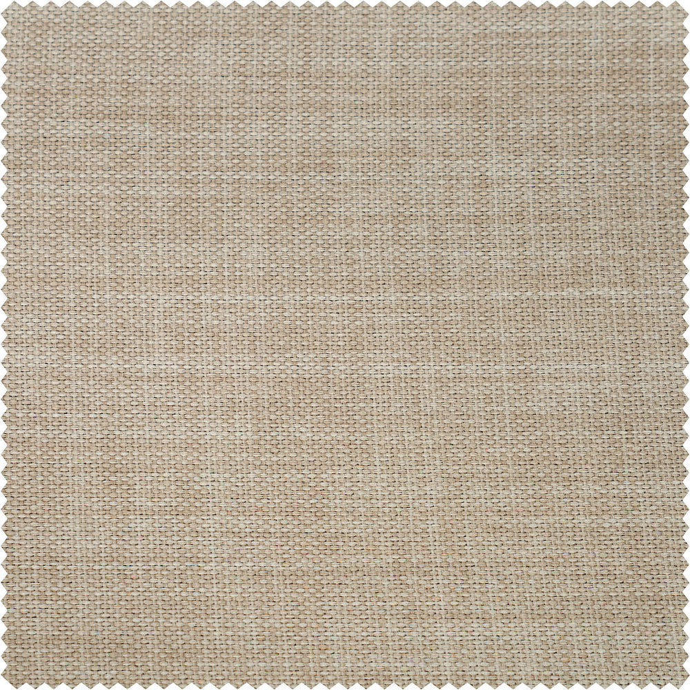 Thatched Tan Textured Faux Linen Custom Curtain
