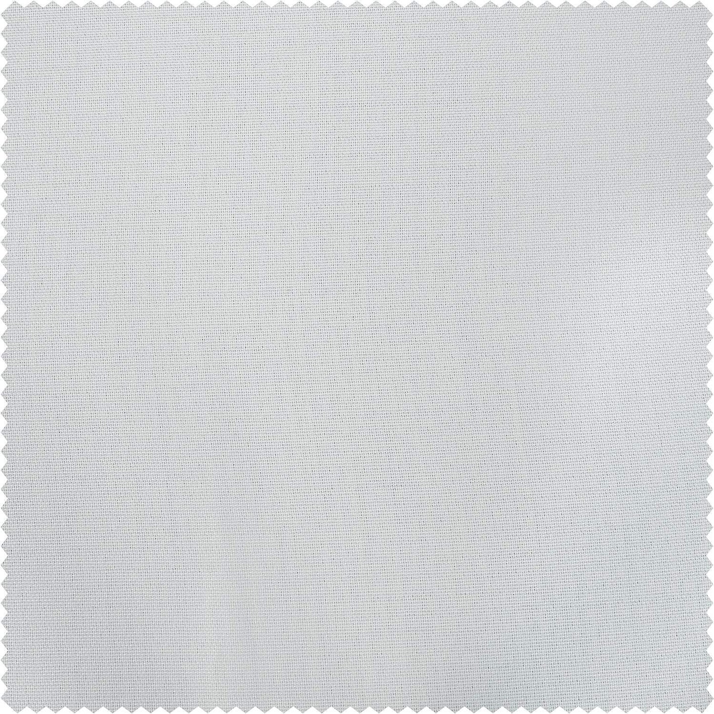 Oyster Mist Textured Faux Linen Custom Curtain