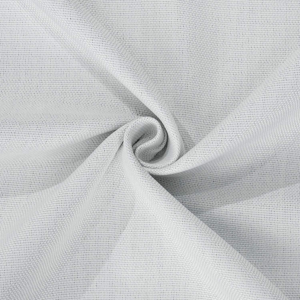 Oyster Mist Textured Faux Linen Custom Curtain