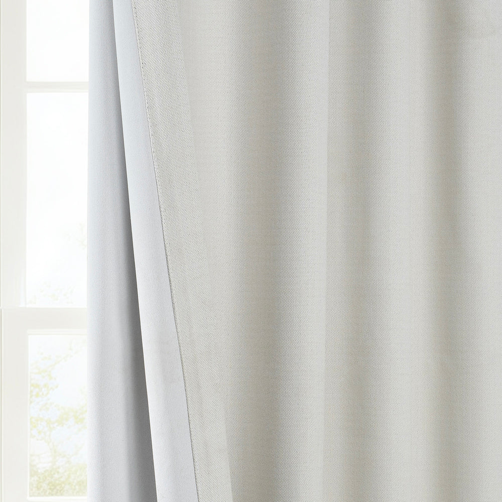 Birch French Pleat Textured Faux Linen Room Darkening Curtain