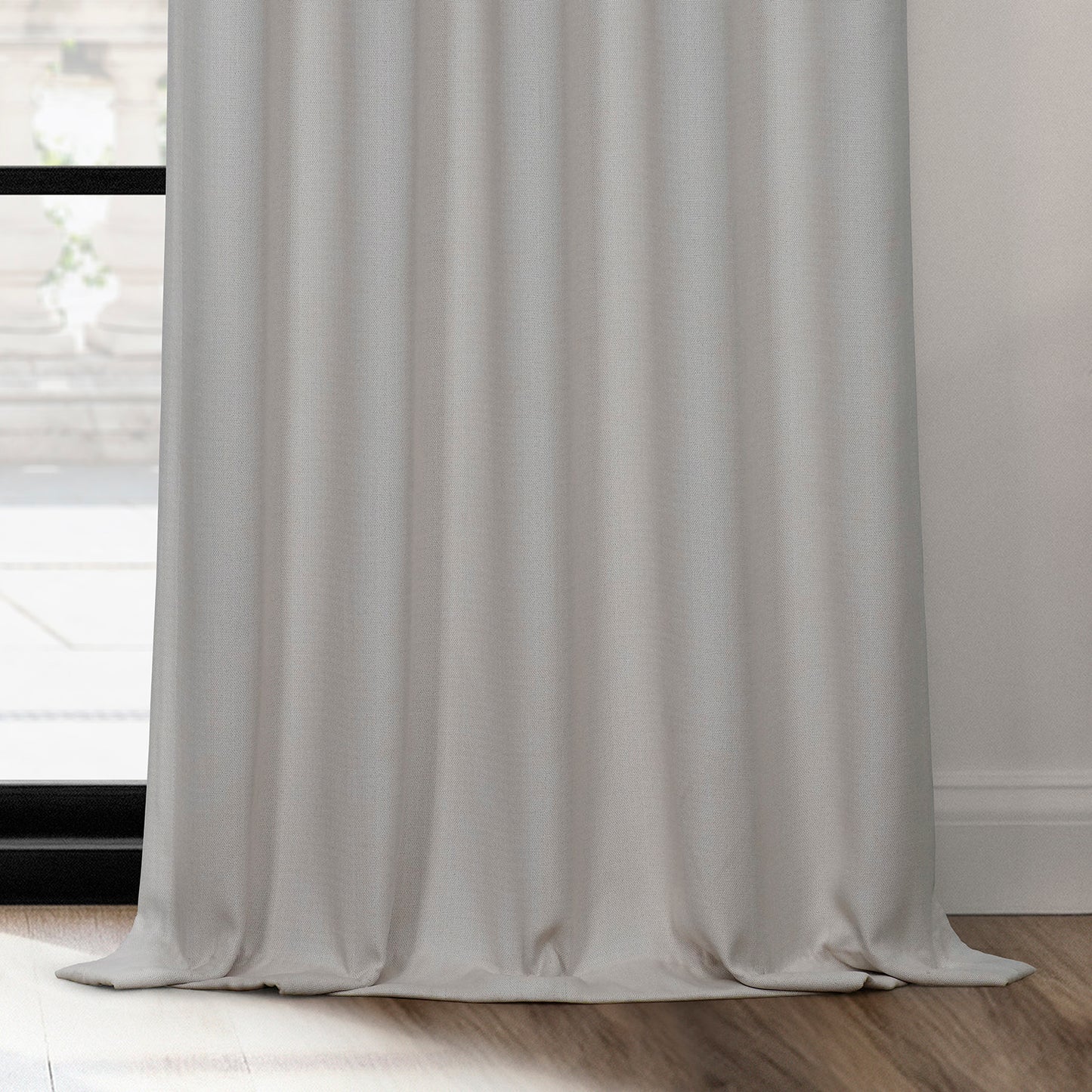 Birch Textured Faux Linen Custom Curtain