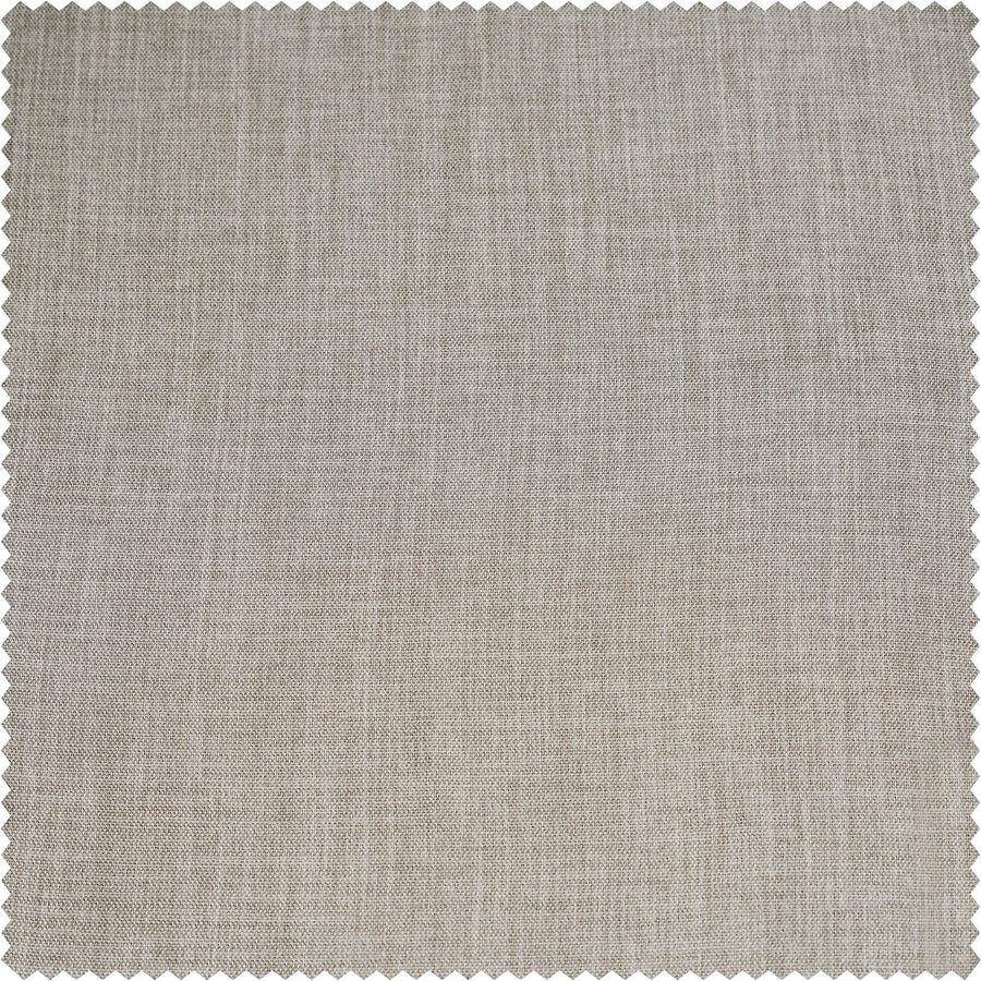 Oatmeal Textured Faux Linen Custom Curtain