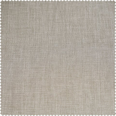 Oatmeal Textured Faux Linen Room Darkening Curtain