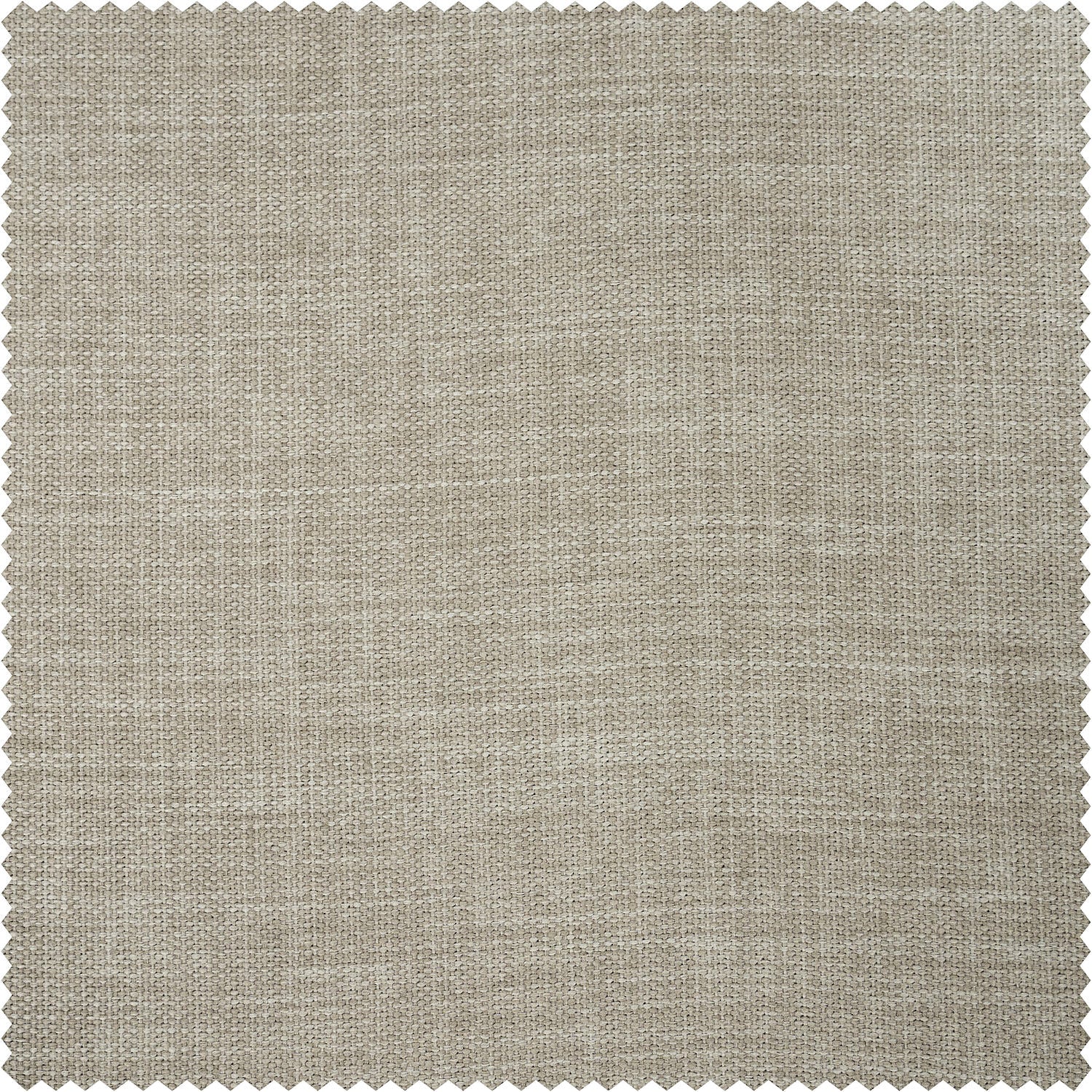 Close-up fabric swatch of a light greige textured faux linen featuring a subtle woven texture and soft neutral tones, offering a versatile look that complements both modern and classic interiors.