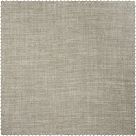 Close-up fabric swatch of a light greige textured faux linen featuring a subtle woven texture and soft neutral tones, offering a versatile look that complements both modern and classic interiors.
