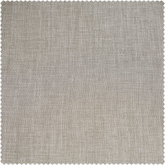 Oatmeal Textured Faux Linen Room Darkening Curtain