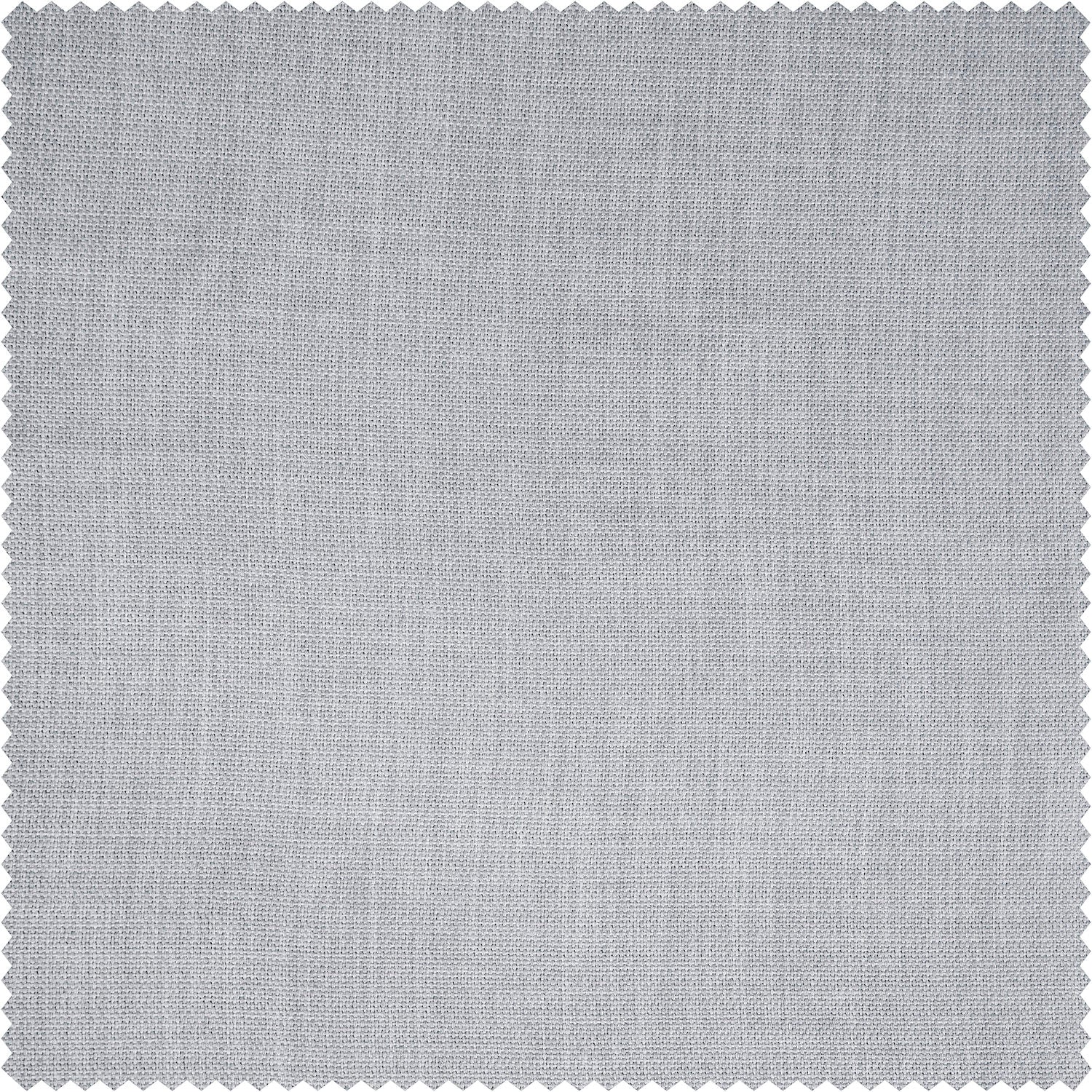 Heather Grey Textured Faux Linen Room Darkening Curtain