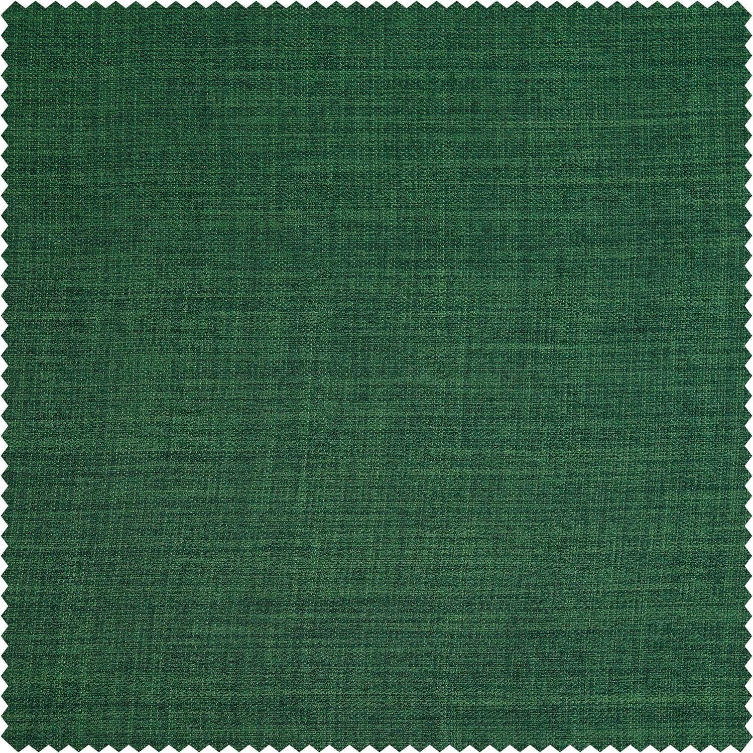 Key Green Extra Wide Textured Faux Linen Room Darkening Curtain