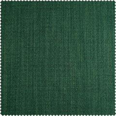 Key Green Extra Wide Textured Faux Linen Room Darkening Curtain