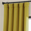 Ochre Textured Faux Linen Room Darkening Curtain - HalfPriceDrapes.com