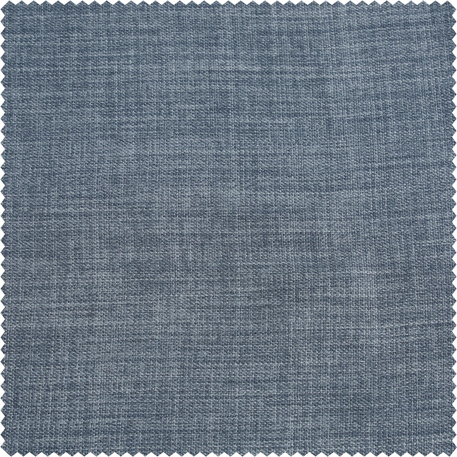Reverie Blue Grommet Textured Faux Linen Room Darkening Curtain