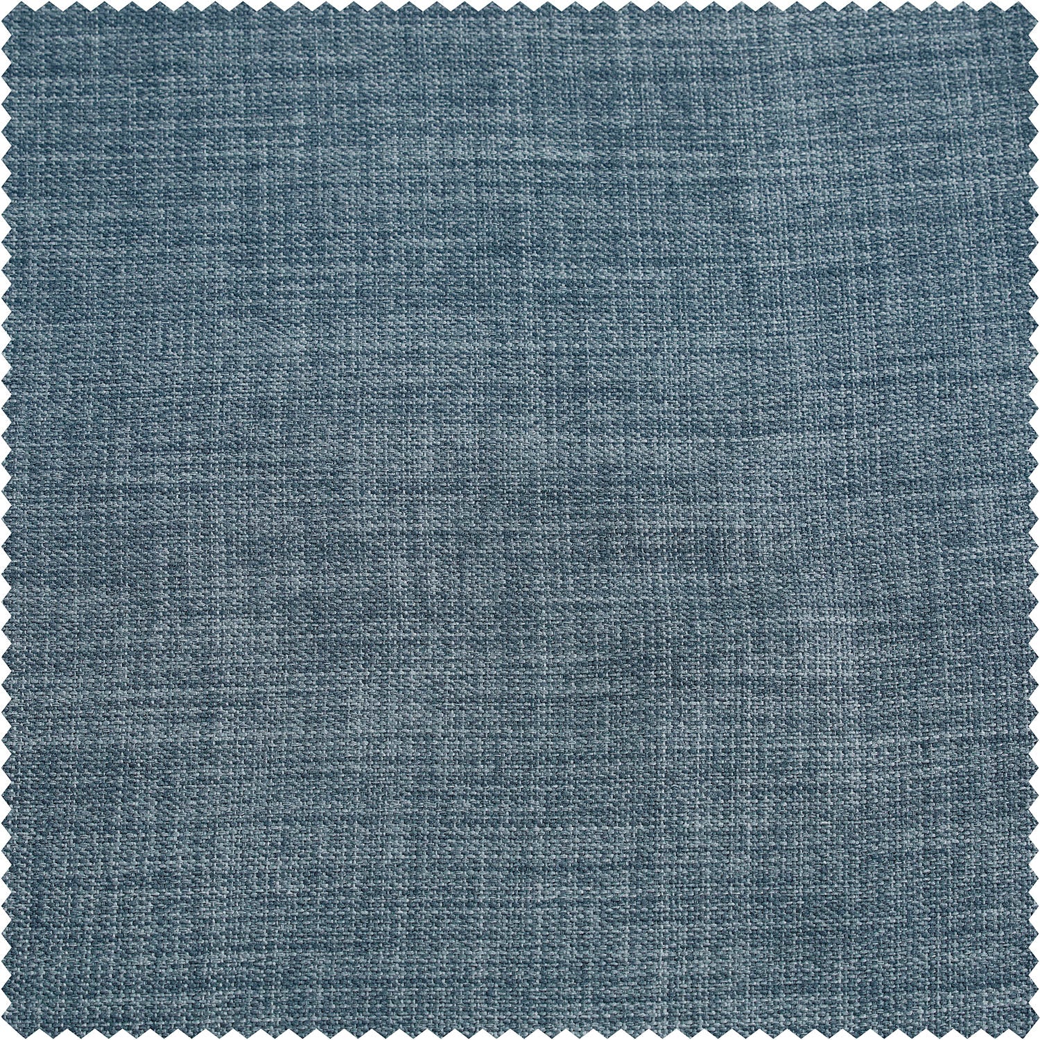 Reverie Blue Grommet Textured Faux Linen Room Darkening Curtain