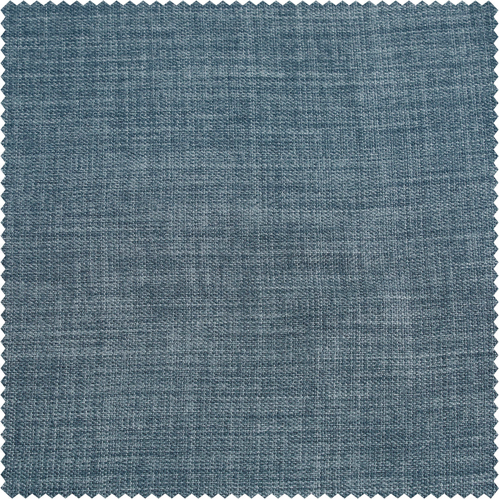 Reverie Blue Textured Faux Linen Swatch