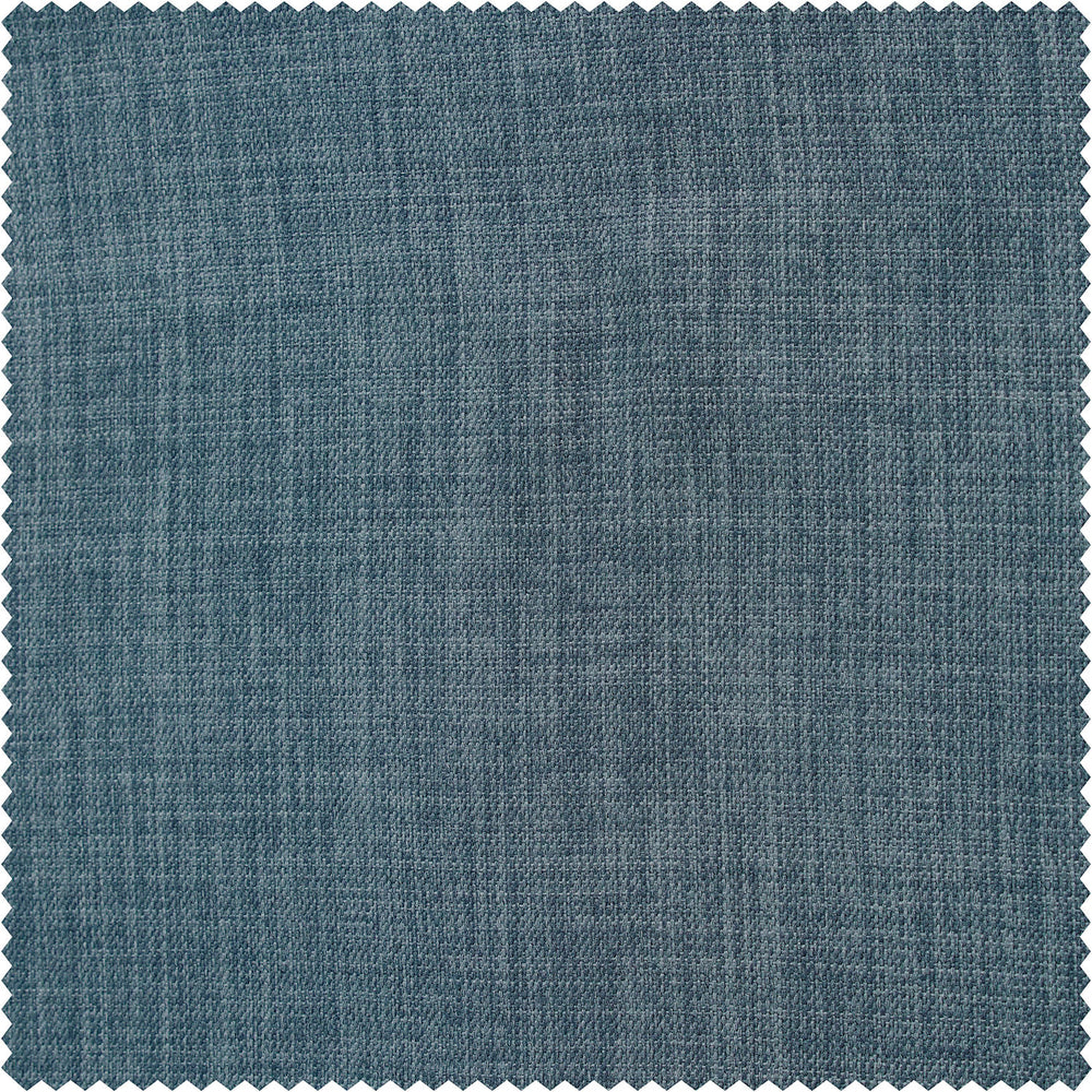 Reverie Blue Textured Faux Linen Swatch