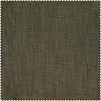Khaki Green Textured Faux Linen Swatch