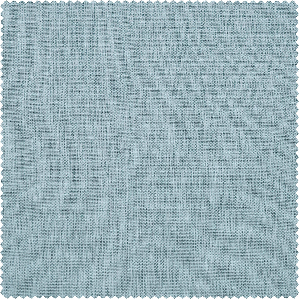 Gulf Blue Bellino Textured Faux Linen Custom Curtain