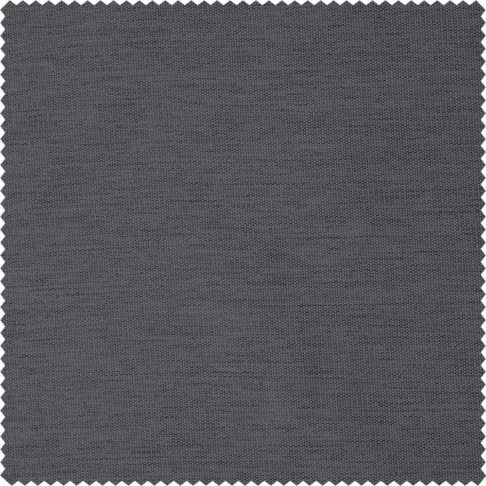 Smoked Truffle Bellino Textured Faux Linen Custom Curtain
