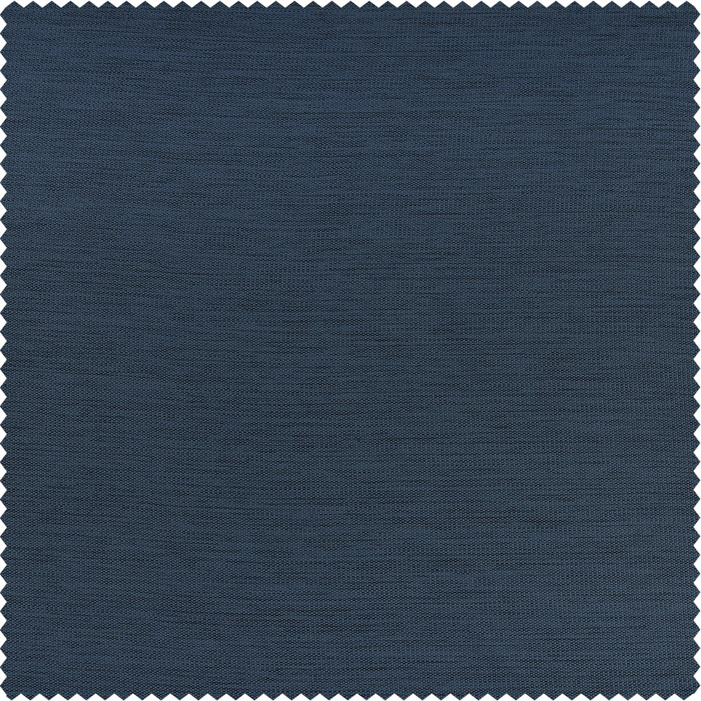 Wild Blue Textured Bellino Custom Curtain