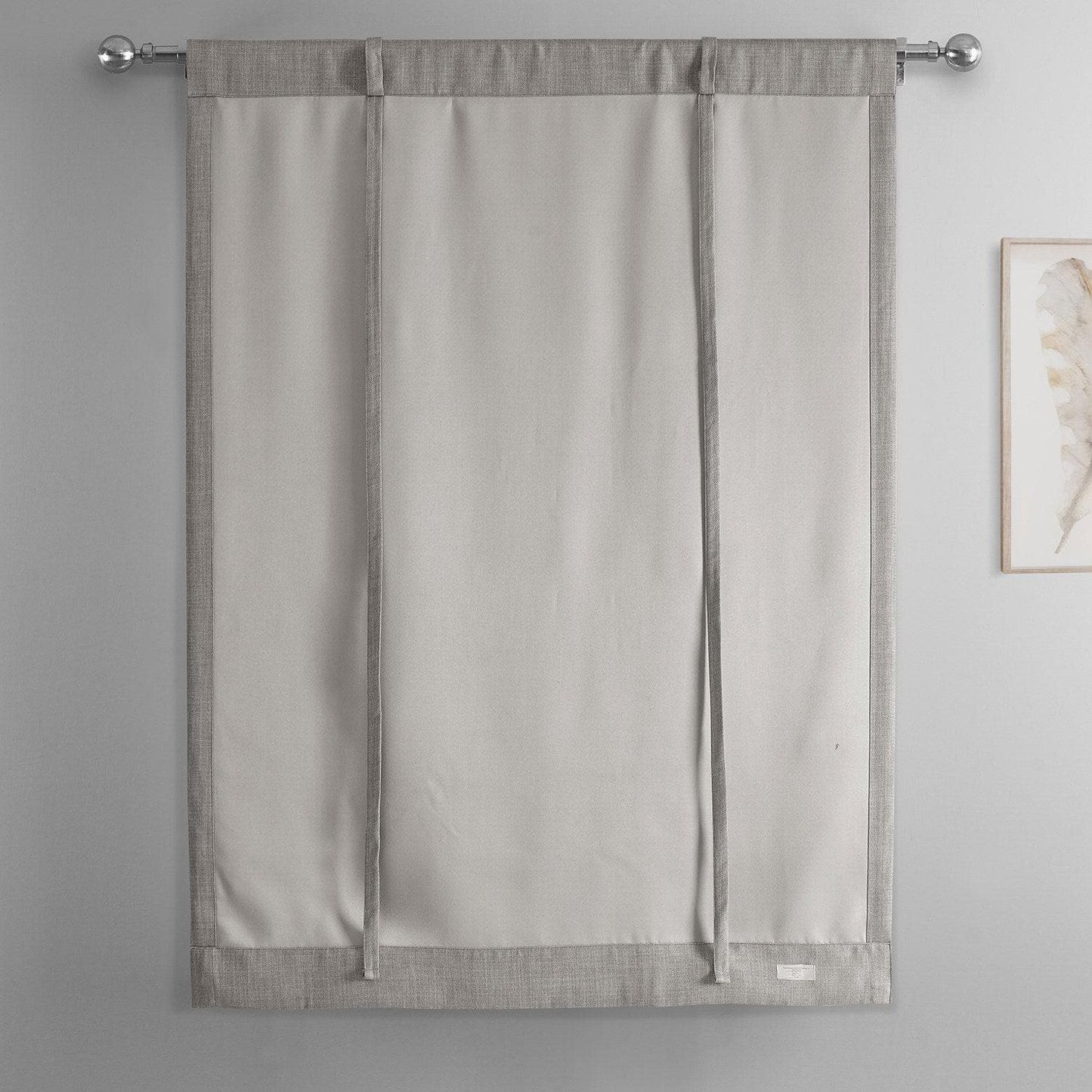 Clay Textured Faux Linen Tie-Up Window Shade - HalfPriceDrapes.com