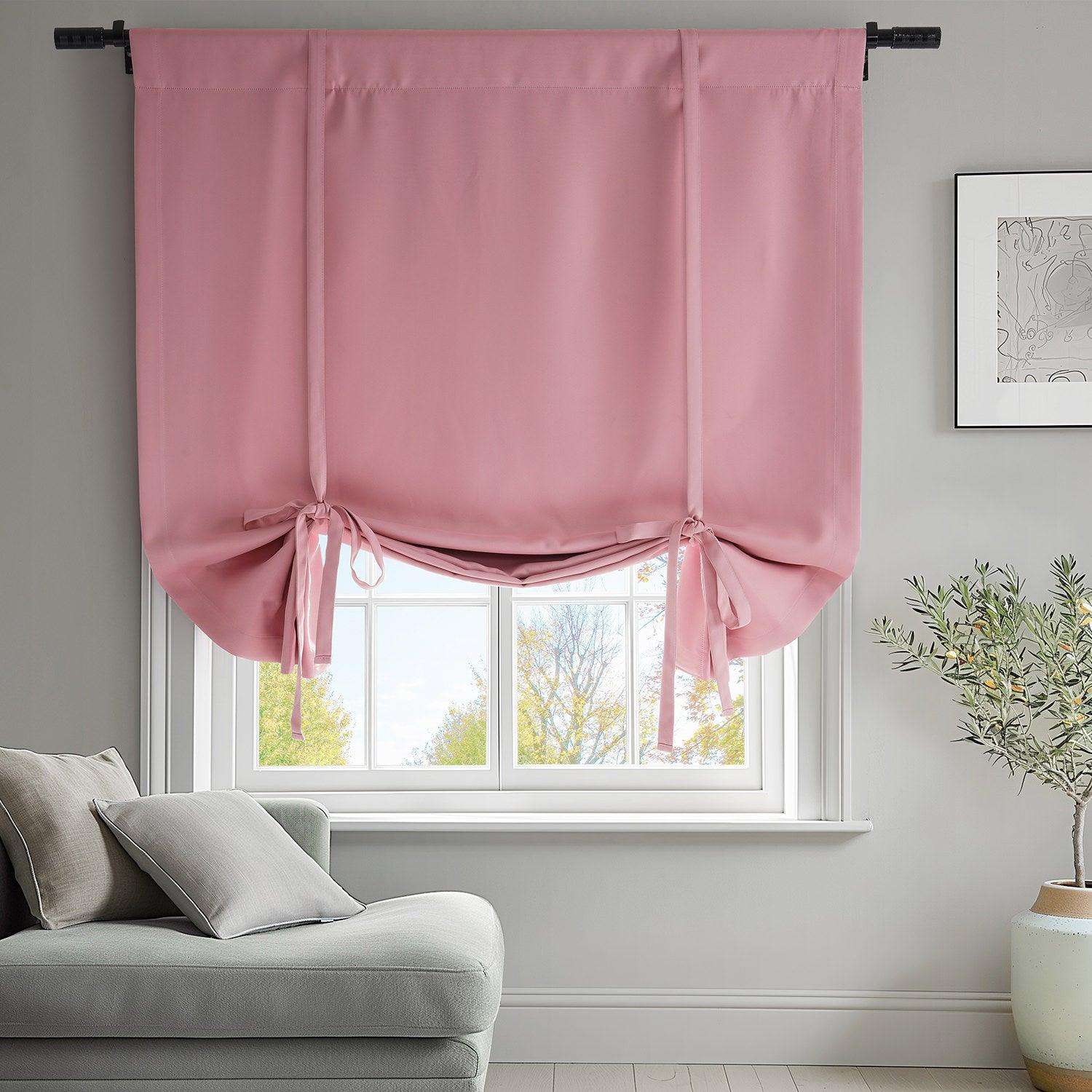 Precious Pink Tie-Up Window Shade - HalfPriceDrapes.com