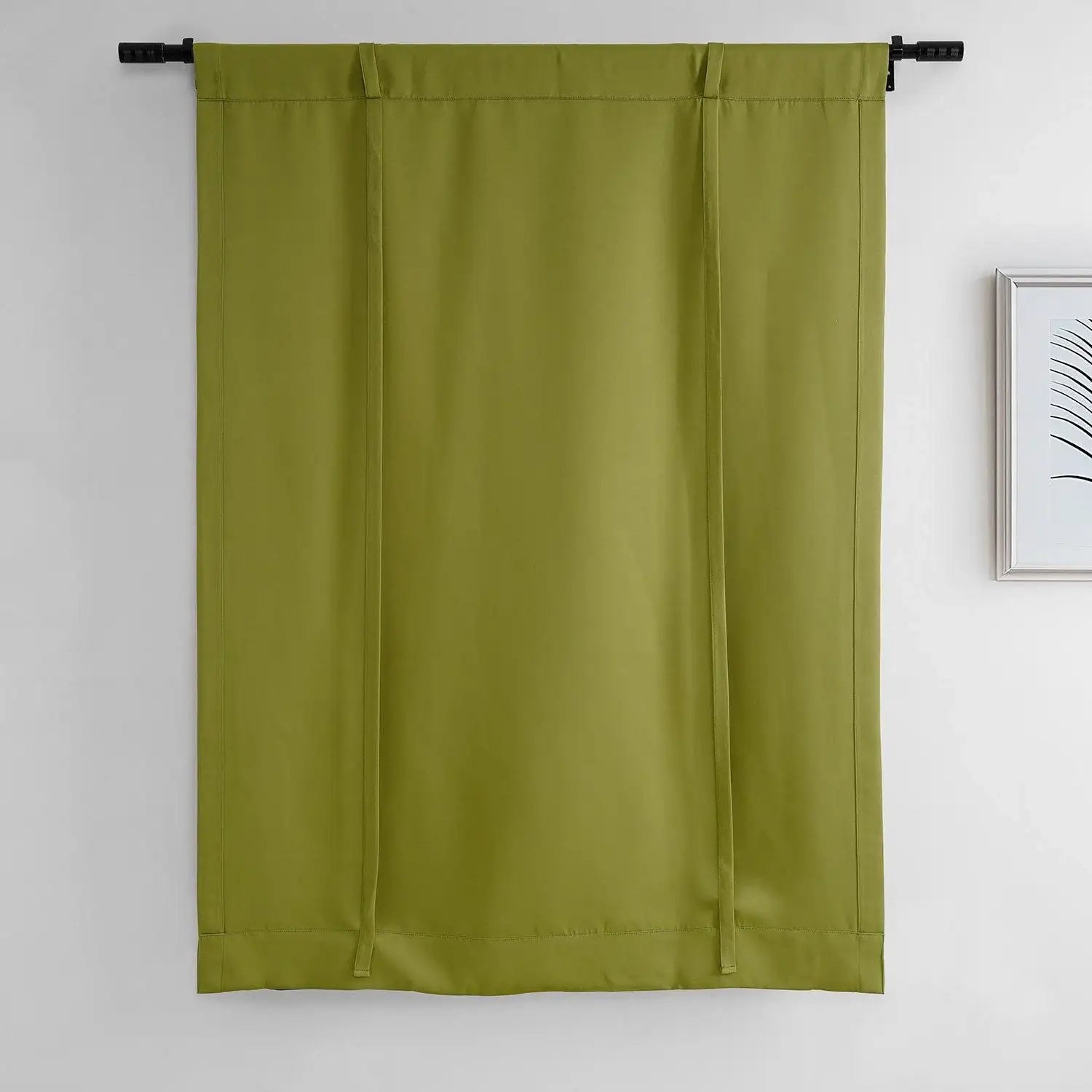 Moss Green Tie-Up Window Shade - HalfPriceDrapes.com
