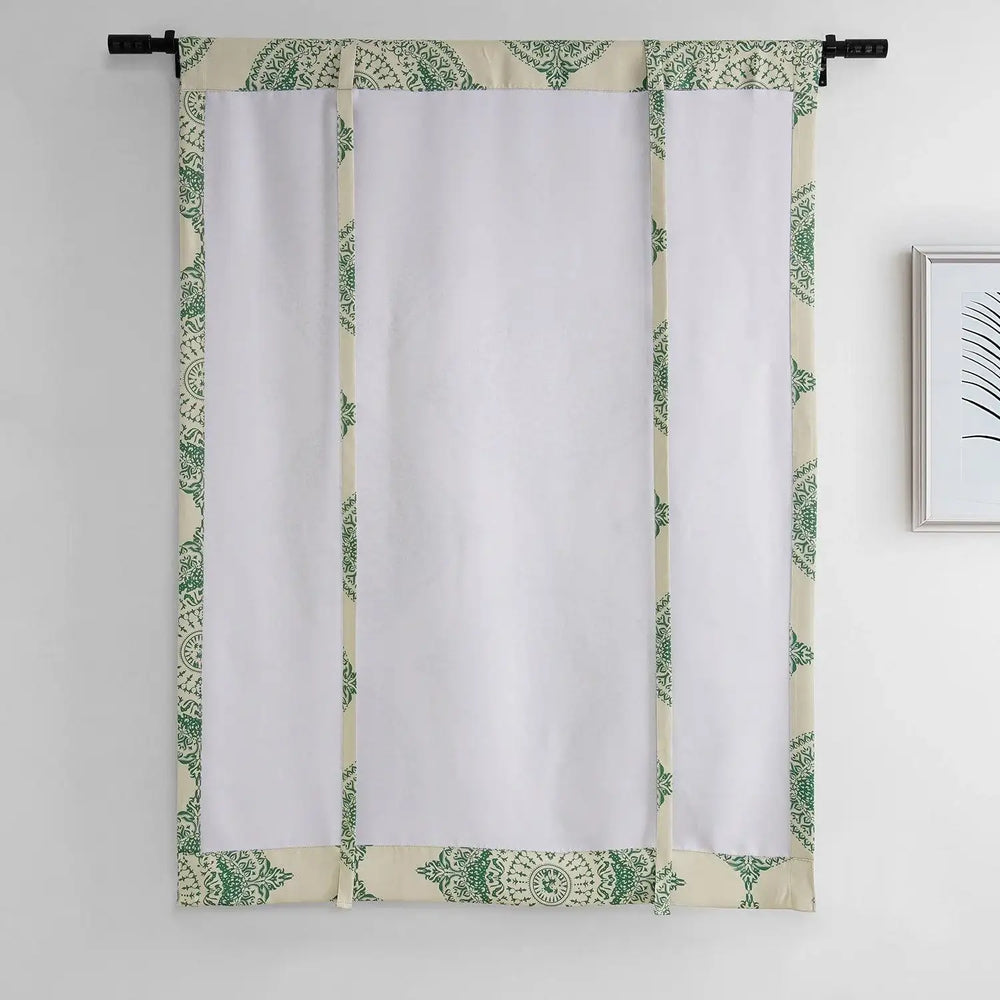 Henna Clover Emblem Tie-Up Window Shade - HalfPriceDrapes.com