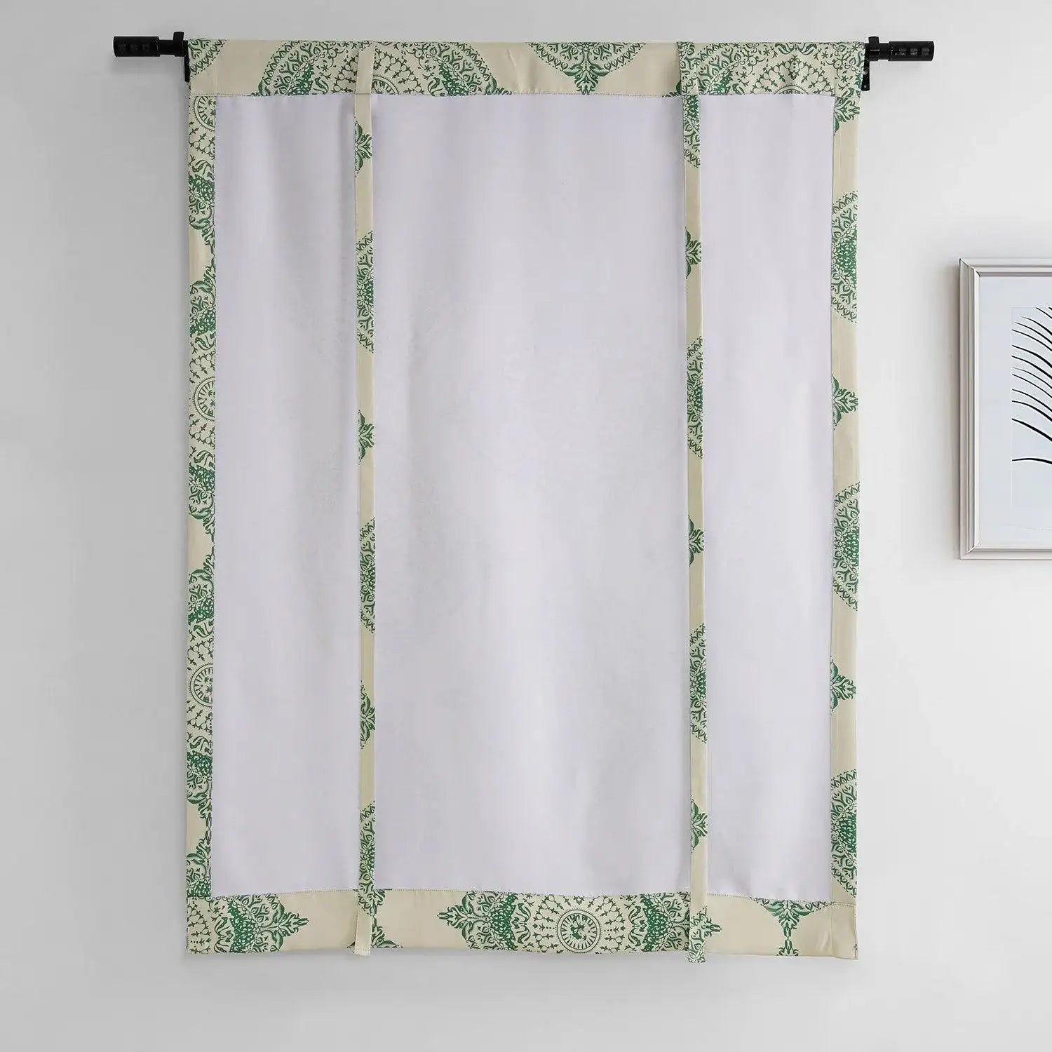 Henna Clover Emblem Tie-Up Window Shade - HalfPriceDrapes.com