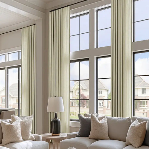 Barley Heavy Faux Linen Custom Curtain