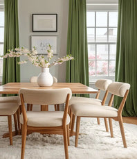 Basque Green Signature Velvet Custom Curtain