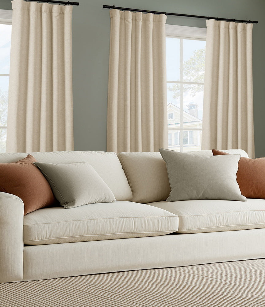 Candlelight Textured Bellino Custom Curtain