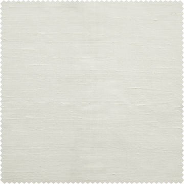 Lily White Textured Dupioni Silk Swatch