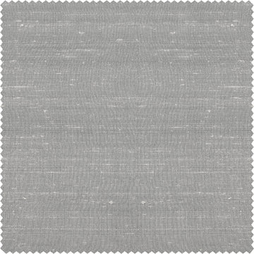 Mineral Grey Textured Dupioni Silk Swatch