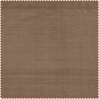 Mocha Textured Dupioni Silk Swatch