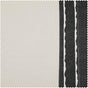 Sharkskin Black Bordered Cotton Swatch