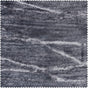 Coal Black Abstract Textured Printed Cotton Swatch