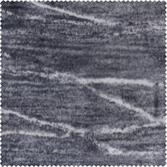 Coal Black Textured Printed Cotton Light Filtering Curtain