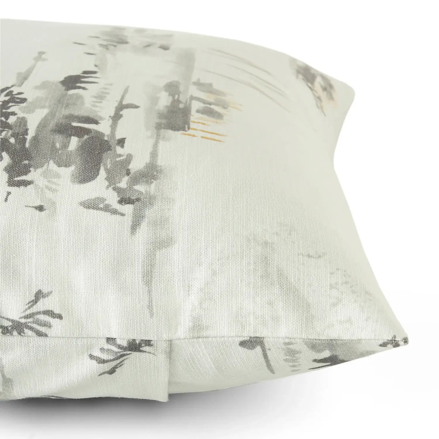 Patches Grey Emblem Textured Printed Cotton Cushion Covers - Pair