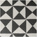 X Block Black Geometric Textured Printed Cotton Swatch